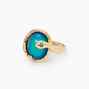 Gold Wrap Snake Oval Mood Ring,