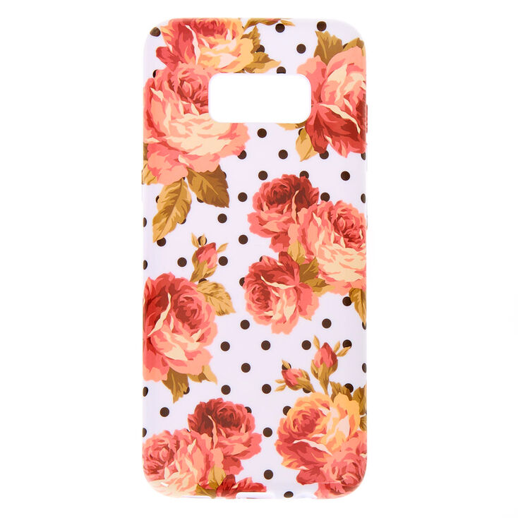 Floral Polka Dot Phone Case - Fits Samsung Galaxy S8,