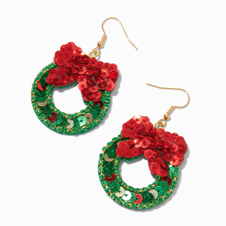 Sequin Reindeer Earrings