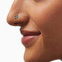 Mixed Metal Cubic Zirconia 20G Ball Nose Studs - 6 Pack,
