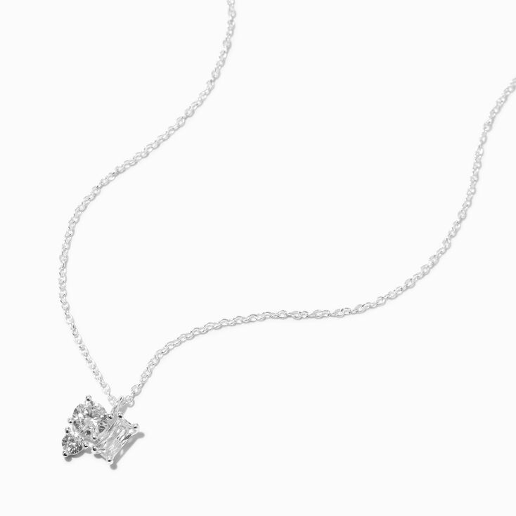 B&#39;Loved by Icing Sterling Silver Cubic Zirconia Cluster Pendant Necklace,