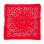 Red Paisley Print Bandana Headwrap,