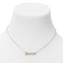 Gold Gothic Zodiac Pendant Necklace - Scorpio,