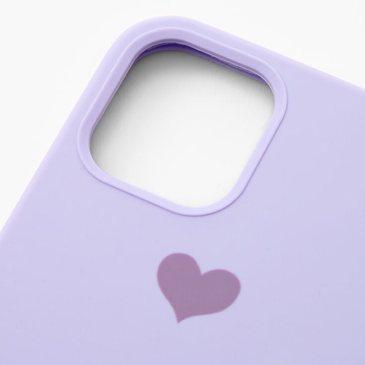 Lavender Heart Phone Case - Fits iPhone 12/12 Pro,