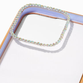 Embellished Clear/Lavender Phone Case - Fits iPhone&reg; 13 Pro,