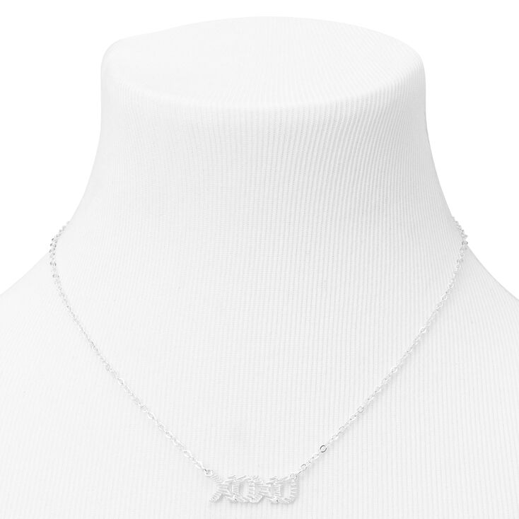 Silver Ridge XOXO Pendant Necklace,