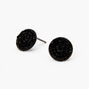 Black Pave Rhinestone Stud Earrings,