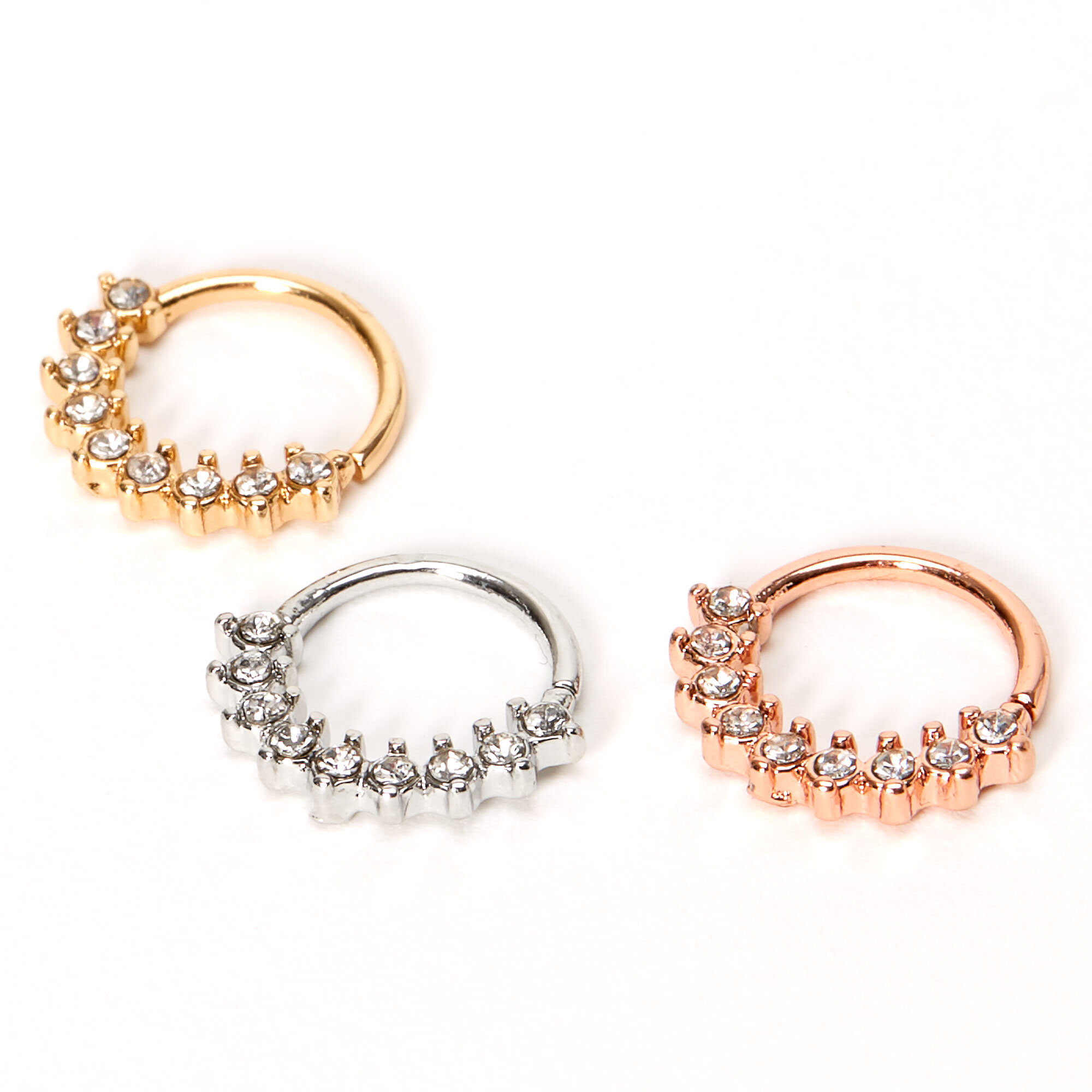 Rose gold cartilage hoop earring hot sale