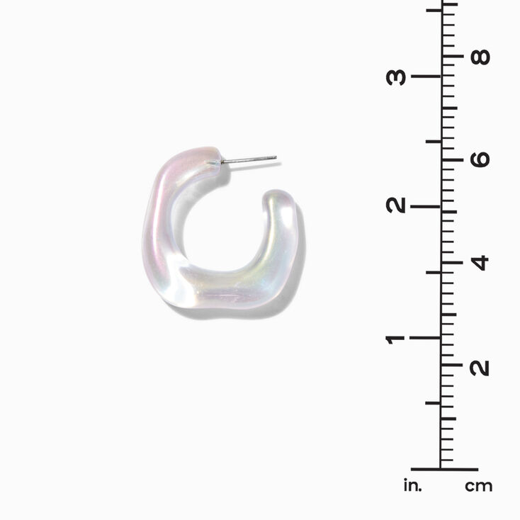 Iridescent Mermaid Hoop Earrings,