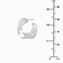 Iridescent Mermaid Hoop Earrings,