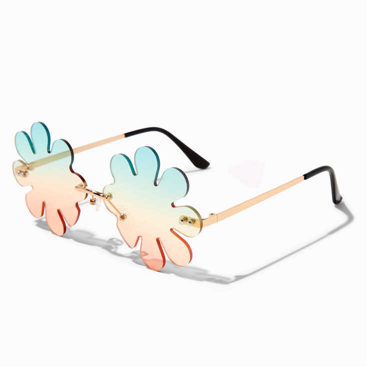 Rainbow Daisy Gold Sunglasses,