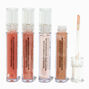 Bronzed Nude Shimmer Lip Gloss Set - 4 Pack,
