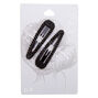 Black Rhinestone Snap Clips - 2 Pack,
