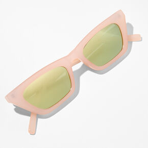 Pink Slimline Cat Eye Sunglasses,