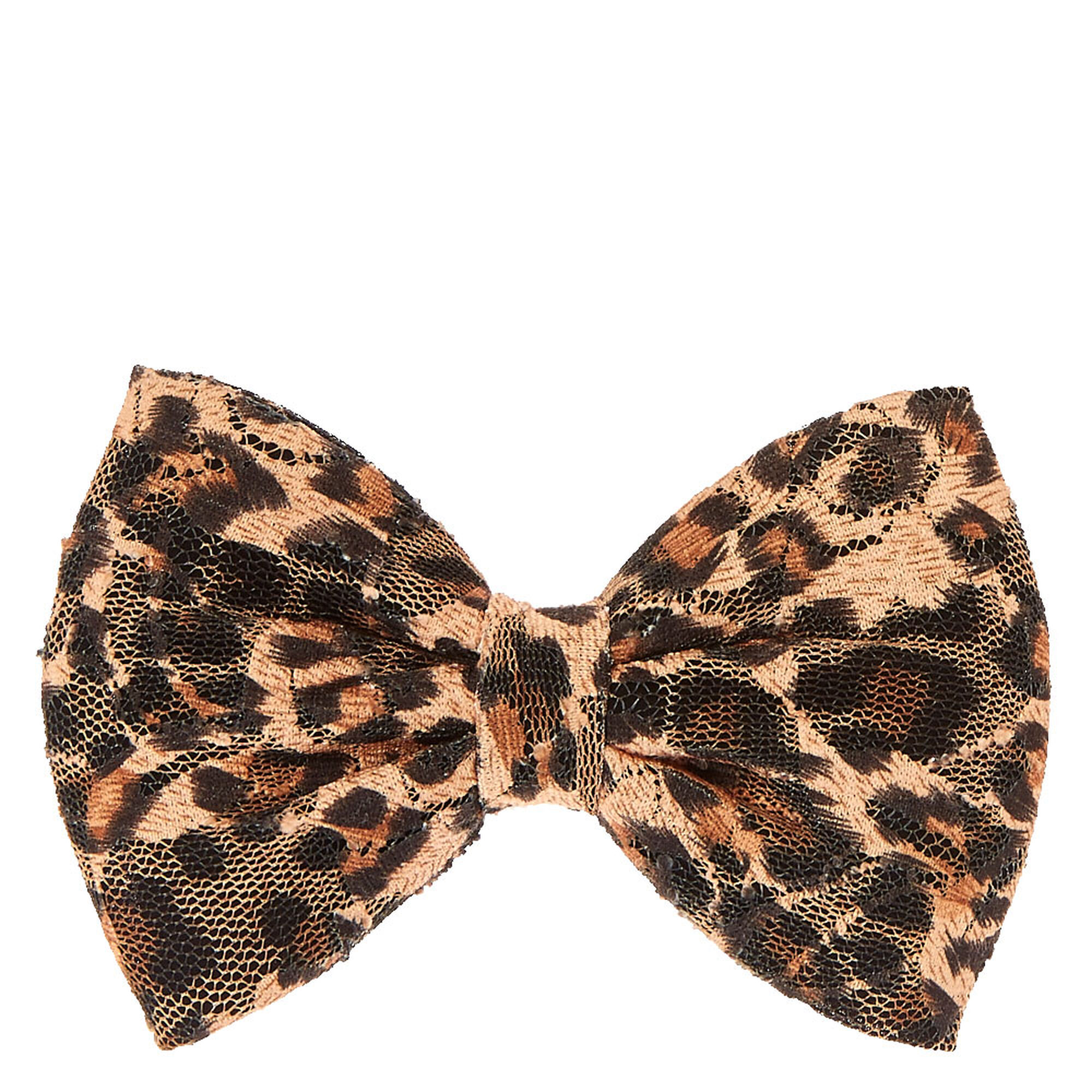 Leopard Print Bow Hair Clip | Icing US