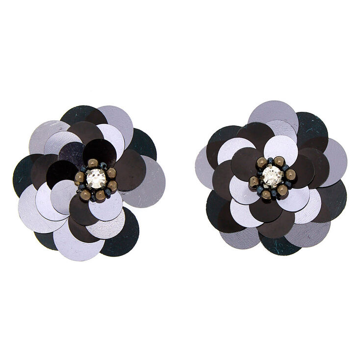 Silver Glass Rhinestone Chain Shoe Clips - 2 Pack,
