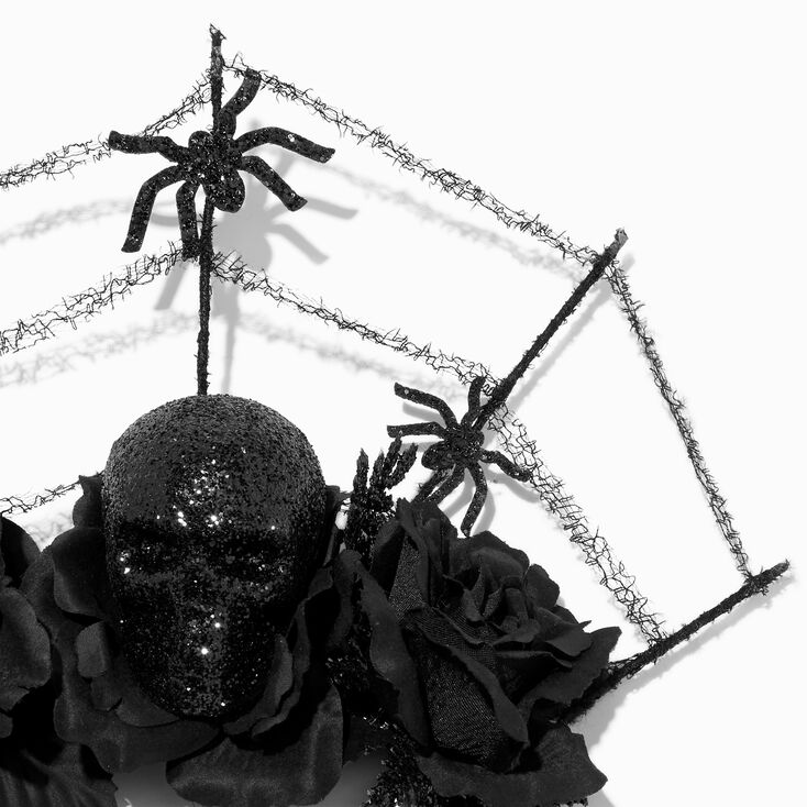 Black Skull &amp; Spiders Headband,