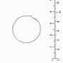 Silver-tone Textured Graduated Hoop Earrings - 3 Pack,