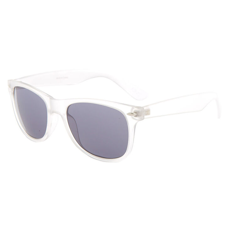 Retro Frost Sunglasses - Clear,