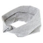 Wide Jersey Marled Headwrap - Gray,