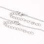 Silver Glitter Yin Yang Best Friend Necklaces - 2 Pack,