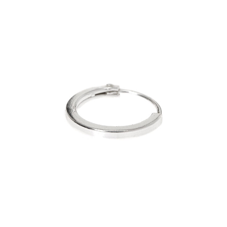 Sterling Silver 22G Basic Hoop Nose Ring,