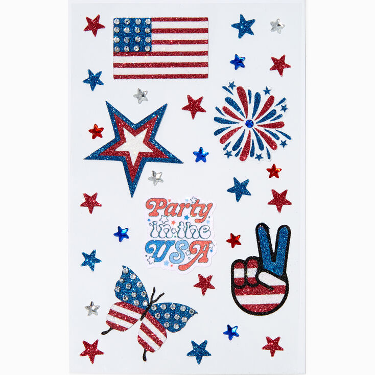 Stars &amp; Stripes Body Stickers,