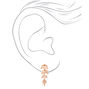 Rose Gold Rhinestone Leaf Jewelry Set - 2 Pack,