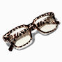 Animal Print Retro Clear Lens Frames,