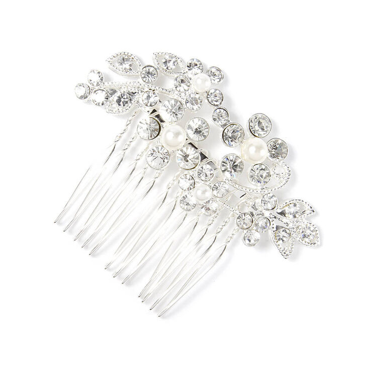 Rhinestone Vines & Leaves Hair Comb,