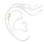 Gold 16G Snake Cartilage Stud Earring,