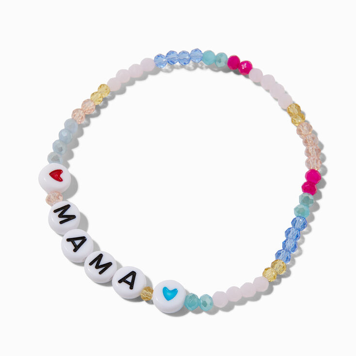 Mama Beaded Stretch Bracelet,
