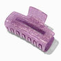 Purple Glitter Medium Hair Claw,