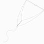 Silver O-Ring Y-Neck Multi-Strand Choker Necklace,