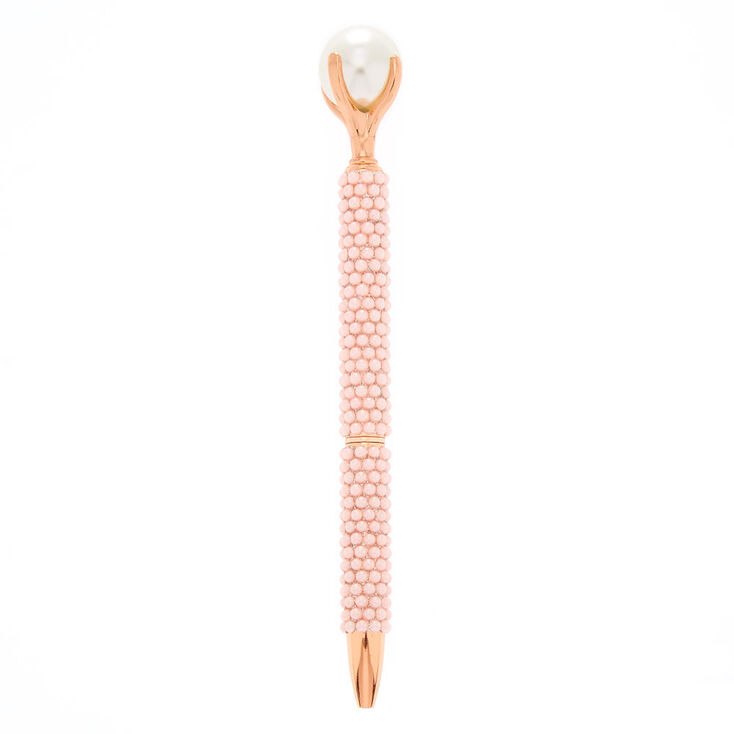 Pink Faux Pearl Pen,