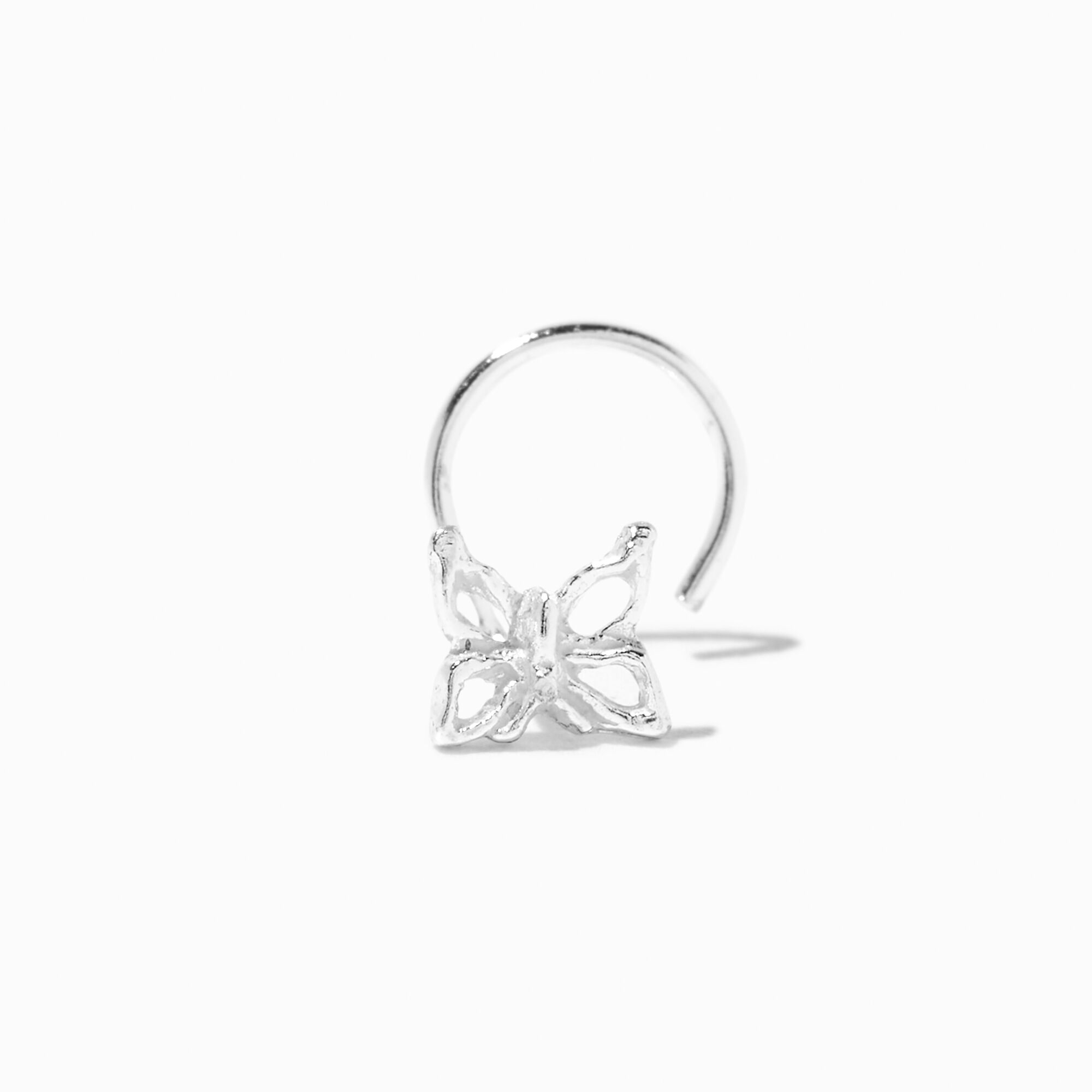 Silver butterfly nose sales ring