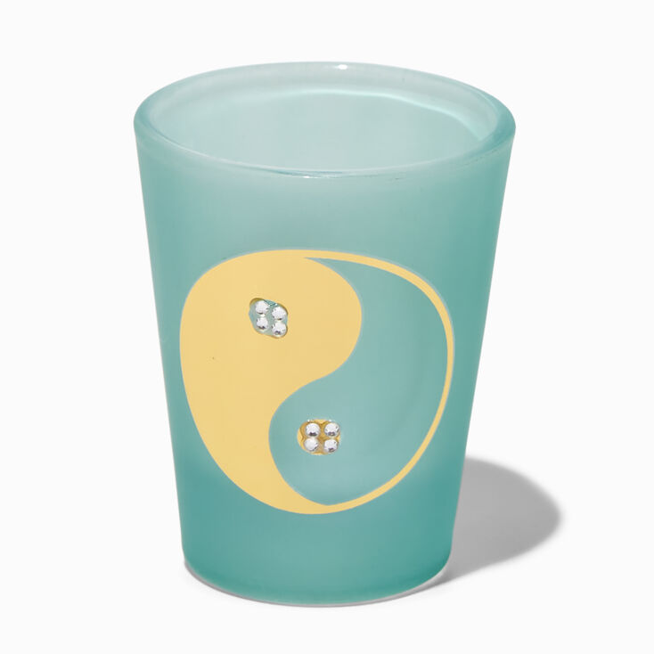 Self Love Yin Yang Teal Shot Glass,