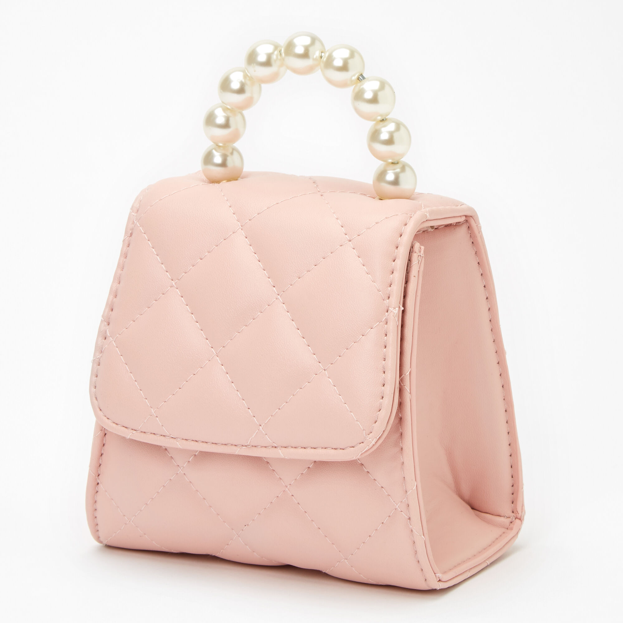 Pink top pearl purse