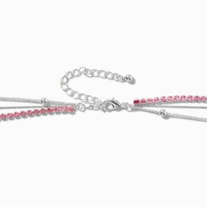 Mean Girls&trade; x ICING Pink Layered Choker Necklace,
