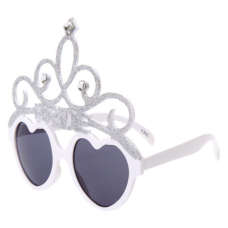 Bride Tiara Sunglasses - White,