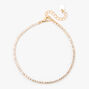 Rose Gold Rhinestone Anklet,