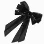 Pearlized Triple Hair Bow Clip - Black,