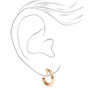 Gold 20MM Tube Clip On Hoop Earrings,