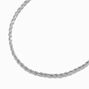 Silver 4MM Rope Chain Necklace,