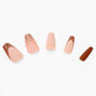 Ombre Alligator Print Squareletto Vegan Faux Nail Set - 24 Pack,