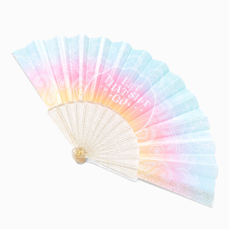 Let That Shit Go Large Folding Fan,