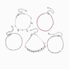 Mean Girls&trade; x ICING Silver-tone Bracelet Set - 5 Pack,