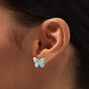 Mint Thread Butterfly Stud Earrings,