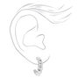 Silver 20MM Mini Braided Hoop Earrings,