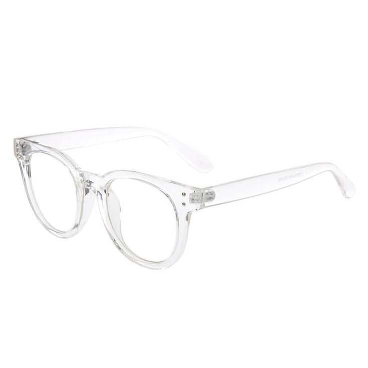 Round Clear Lens Frames - Clear,